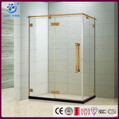 Mehmuż tad-doċċa mingħajr frameless, disinn tal-kamra tad-doċċa lussuża, 36 x 48- in, finitura tal-bronż brushed (KK3632)
