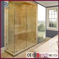 Bieb tad-doċċa tal-banju tqil bla frameless, ħġieġ ta '3/8 pulzieri (kd 3002- l2)